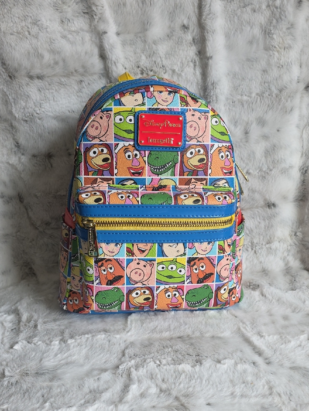 Disney Parks Loungefly Mini Backpack - Toy Story Character Squares
